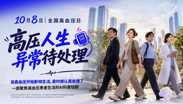 全国高血压日｜AI短剧《高压人生，异常待处理》上线，看高压人生，如何破局？